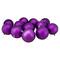 12ct. 4" Matte Purple Shatterproof Christmas Ball Ornaments